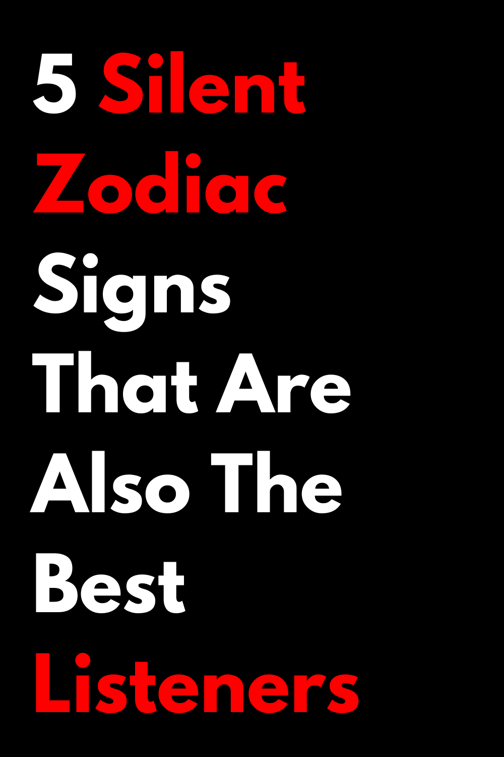 5 Silent Zodiac Signs That Are Also The Best Listeners