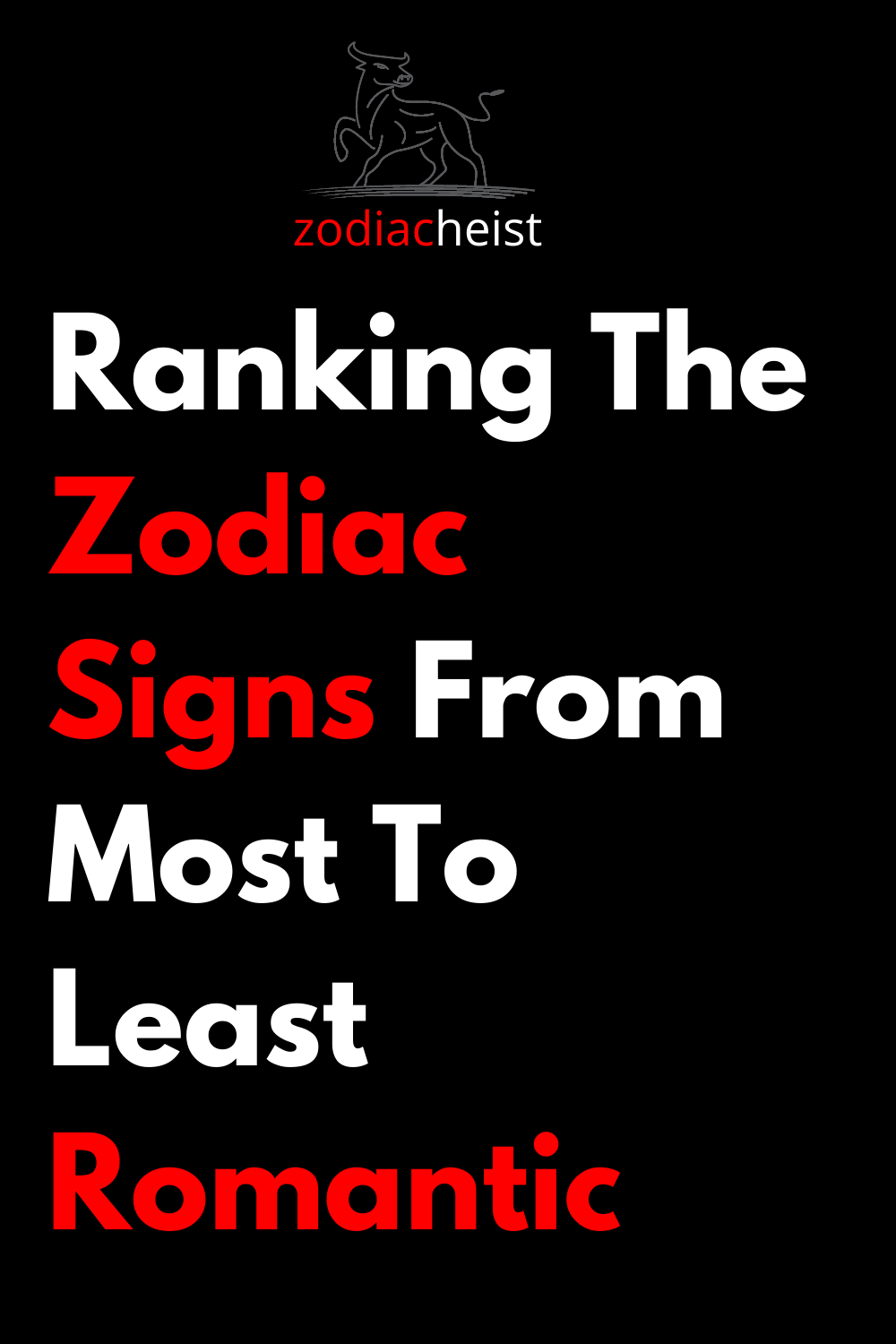 Ranking The Zodiac Signs From Most To Least Romantic