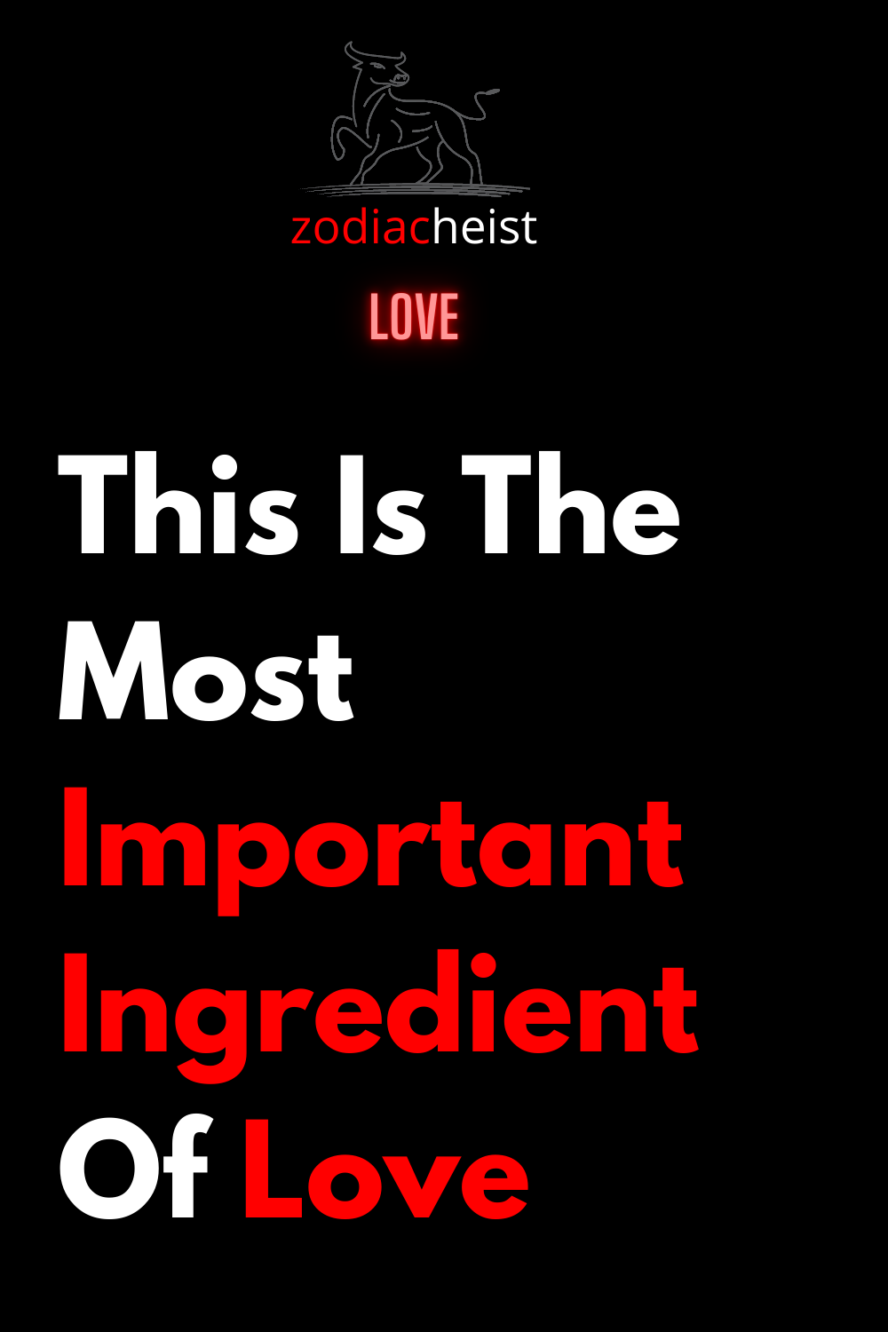 This Is The Most Important Ingredient Of Love