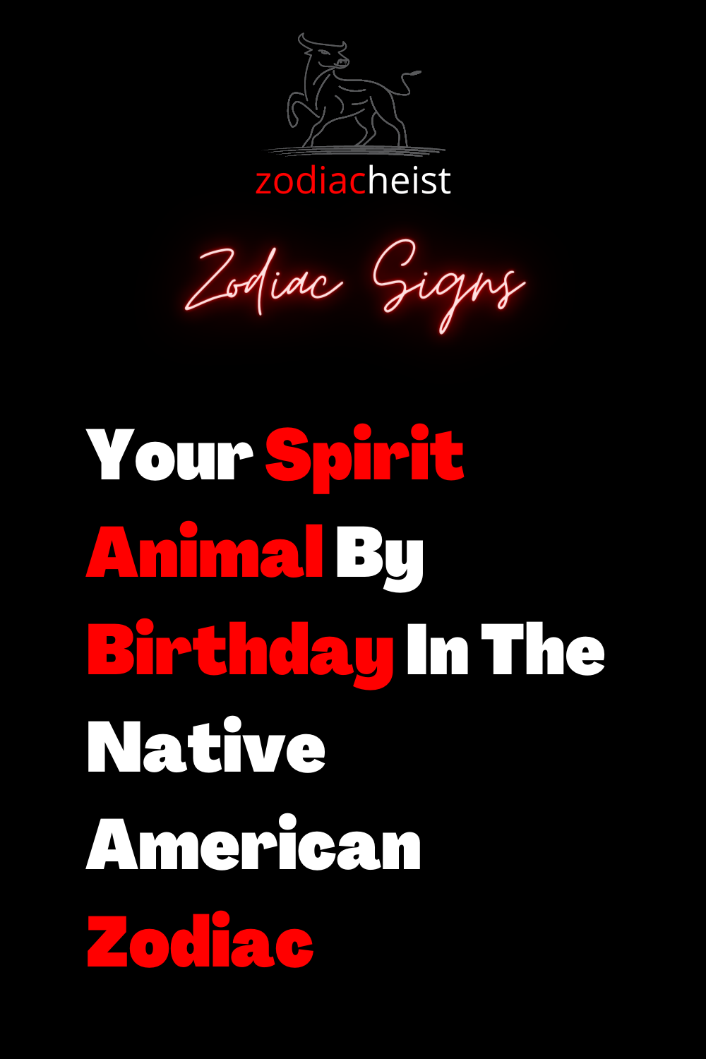 Your Spirit Animal By Birthday In The Native American Zodiac